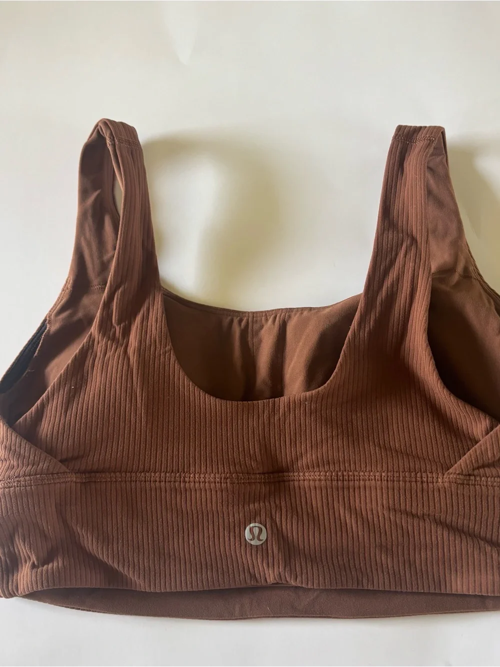 Lululemon Align Ribbed Bra Light Support Size 8 C/D Cup Roasted Brown